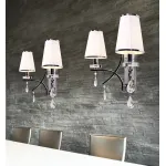 Бра Lumina Deco Glamour LDW 66247-2 WT+CHR от ImperiumLoft