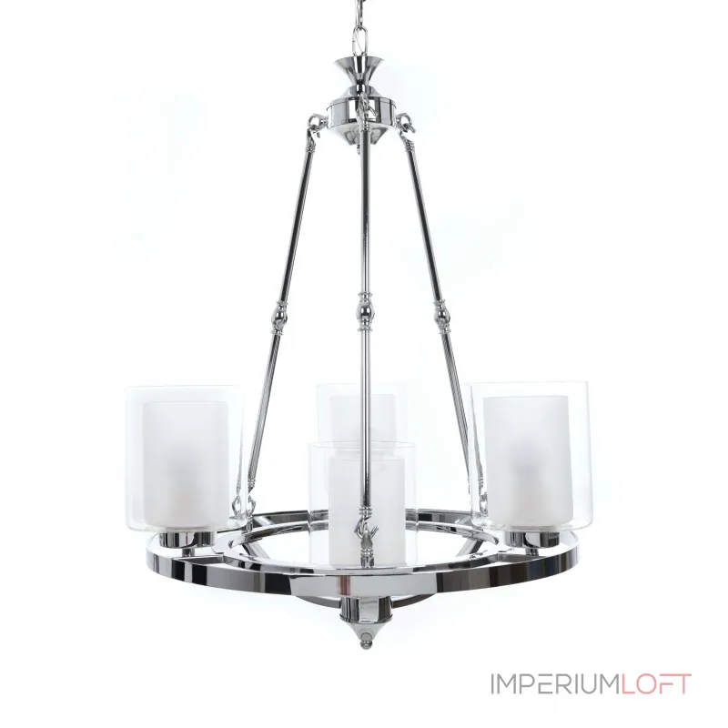 Подвесная люстра Lumina Deco Santini LDP 1220-4 CHR+WT от ImperiumLoft Подвесная люстра Lumina Deco Santini LDP 1220-4 CHR+WT от ImperiumLoft
