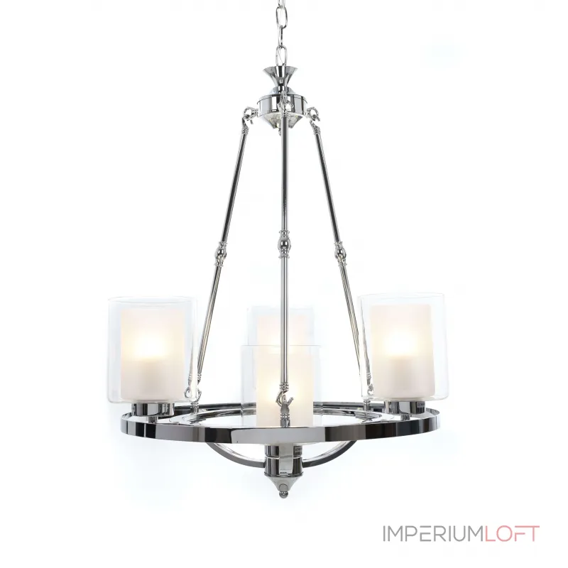 Подвесная люстра Lumina Deco Santini LDP 1220-4 CHR+WT от ImperiumLoft Подвесная люстра Lumina Deco Santini LDP 1220-4 CHR+WT от ImperiumLoft
