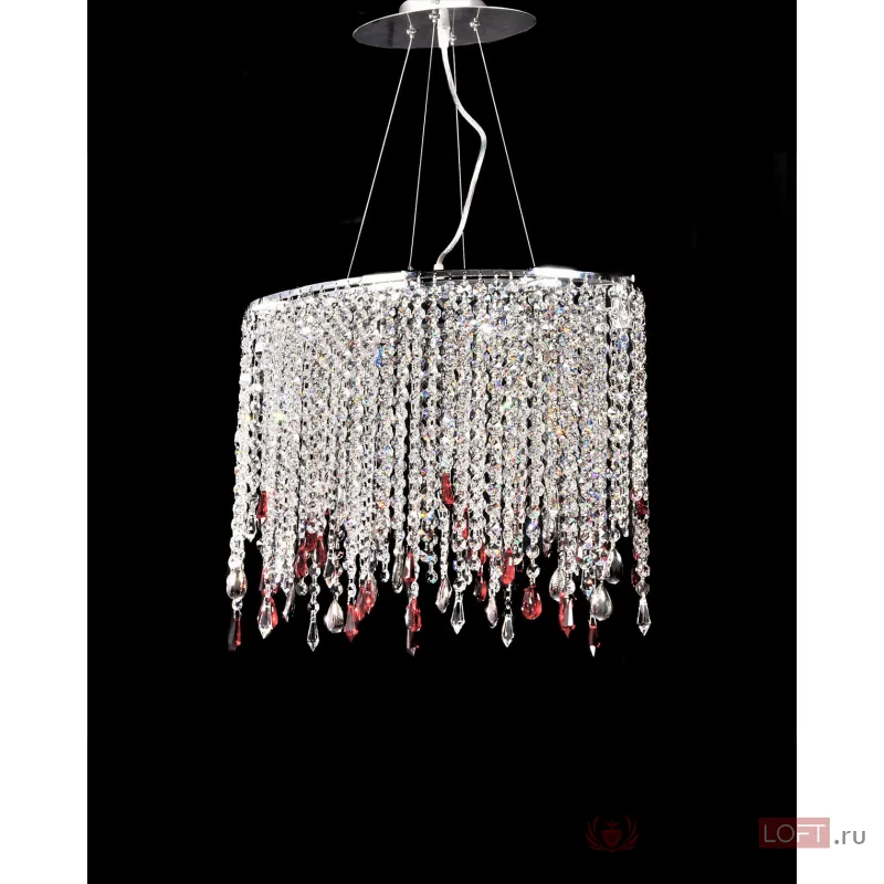 Хрустальная подвесная люстра Lumina Deco Aldonea LDP 7051-4 CHR от ImperiumLoft