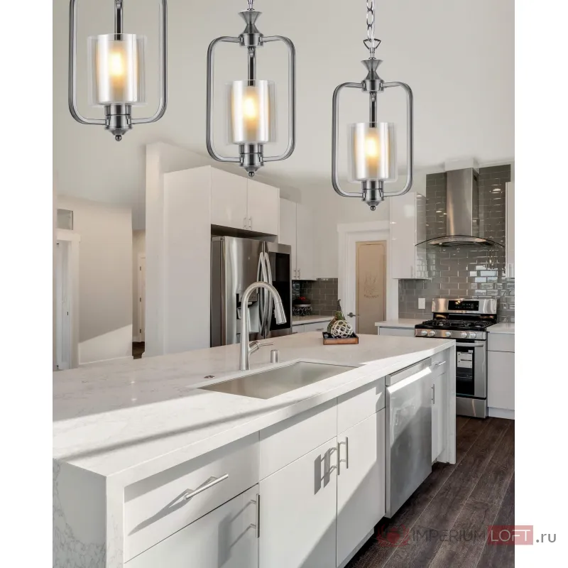 Подвесная люстра Lumina Deco Atlanta LDP 1222-1 CHR+WT от ImperiumLoft