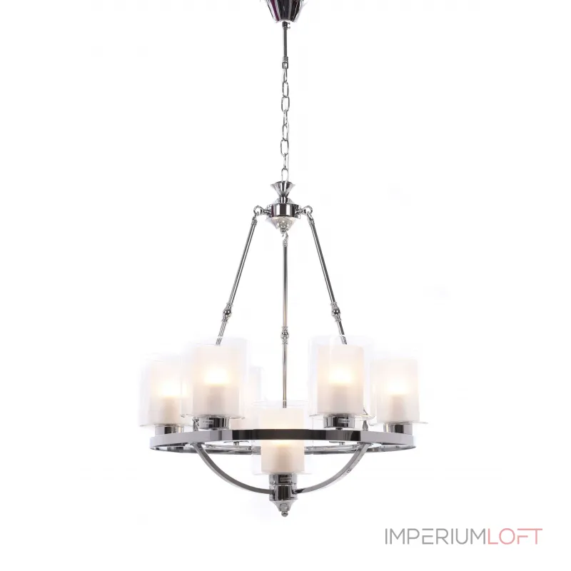 Подвесная люстра Lumina Deco Santini LDP 1220-7 CHR+WT от ImperiumLoft Подвесная люстра Lumina Deco Santini LDP 1220-7 CHR+WT от ImperiumLoft