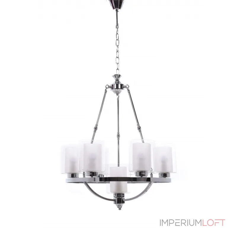 Подвесная люстра Lumina Deco Santini LDP 1220-7 CHR+WT от ImperiumLoft Подвесная люстра Lumina Deco Santini LDP 1220-7 CHR+WT от ImperiumLoft