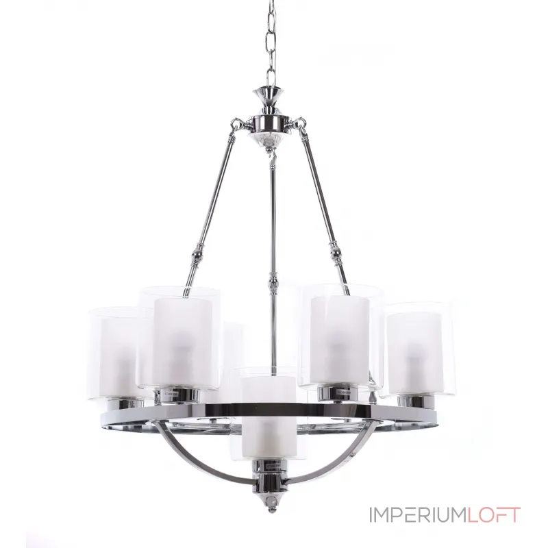 Подвесная люстра Lumina Deco Santini LDP 1220-7 CHR+WT от ImperiumLoft Подвесная люстра Lumina Deco Santini LDP 1220-7 CHR+WT от ImperiumLoft