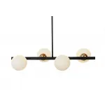 Люстра на штанге Lumina Deco Torica LDP 7001-4 BK+MD