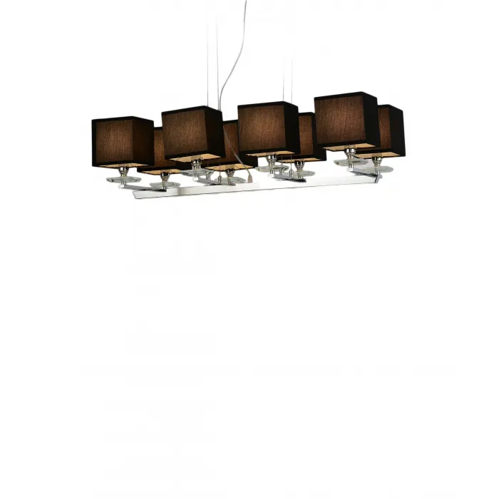 Хрустальная подвесная люстра Lumina Deco Fianelo LDP 1248-8 BK от ImperiumLoft