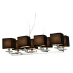Хрустальная подвесная люстра Lumina Deco Fianelo LDP 1248-8 BK от ImperiumLoft