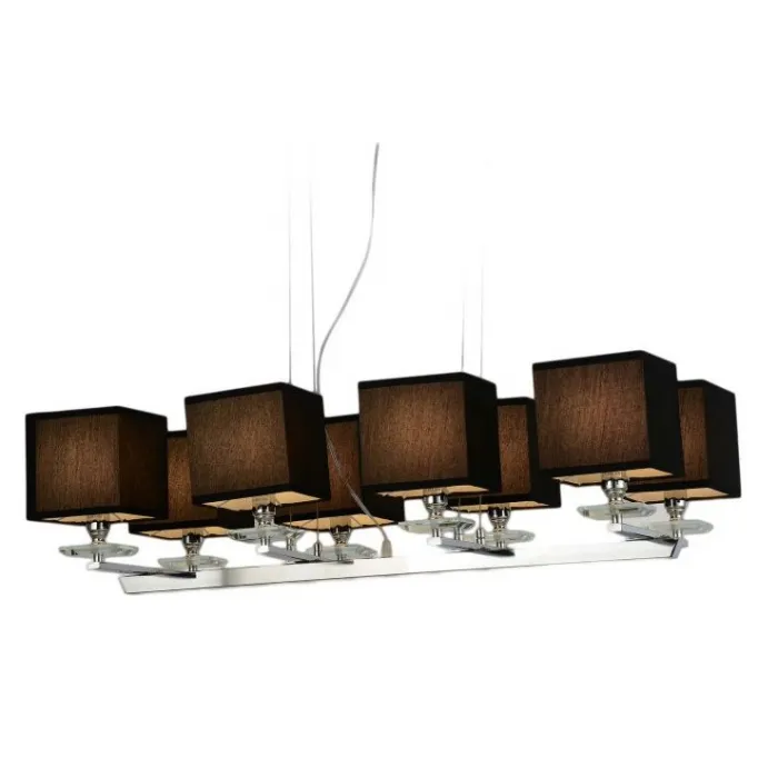 Хрустальная подвесная люстра Lumina Deco Fianelo LDP 1248-8 BK от ImperiumLoft