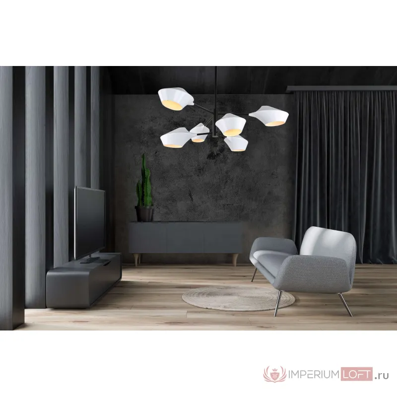 Подвесной светильник Lumina Deco Romina LDP 6037-6 WT+BK от ImperiumLoft