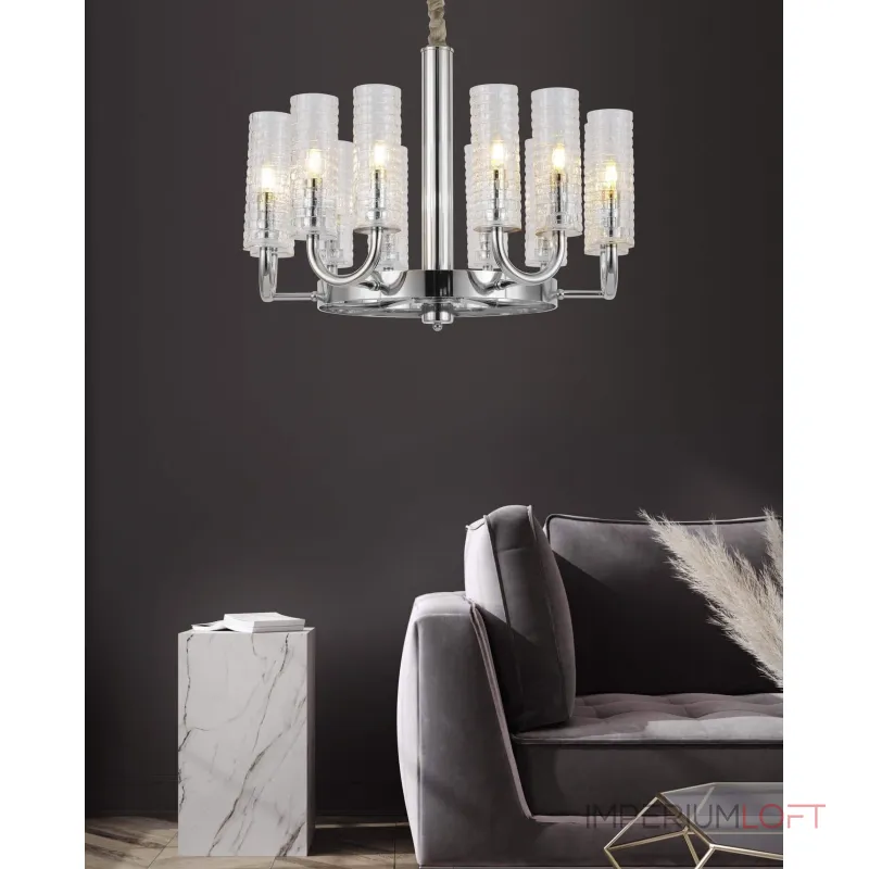 Подвесная люстра Lumina Deco Donatti LDP 8011-12 CHR Подвесная люстра Lumina Deco Donatti LDP 8011-12 CHR