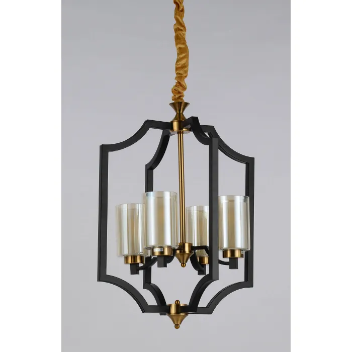 Подвесная люстра Lumina Deco Vigatto LDP 1224-4 BK+MD от ImperiumLoft