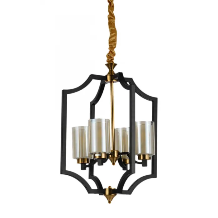 Подвесная люстра Lumina Deco Vigatto LDP 1224-4 BK+MD от ImperiumLoft