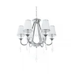 Подвесная люстра Lumina Deco Milesia LDP 8926-6 WT+CHR