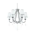 Подвесная люстра Lumina Deco Milesia LDP 8926-6 WT+CHR