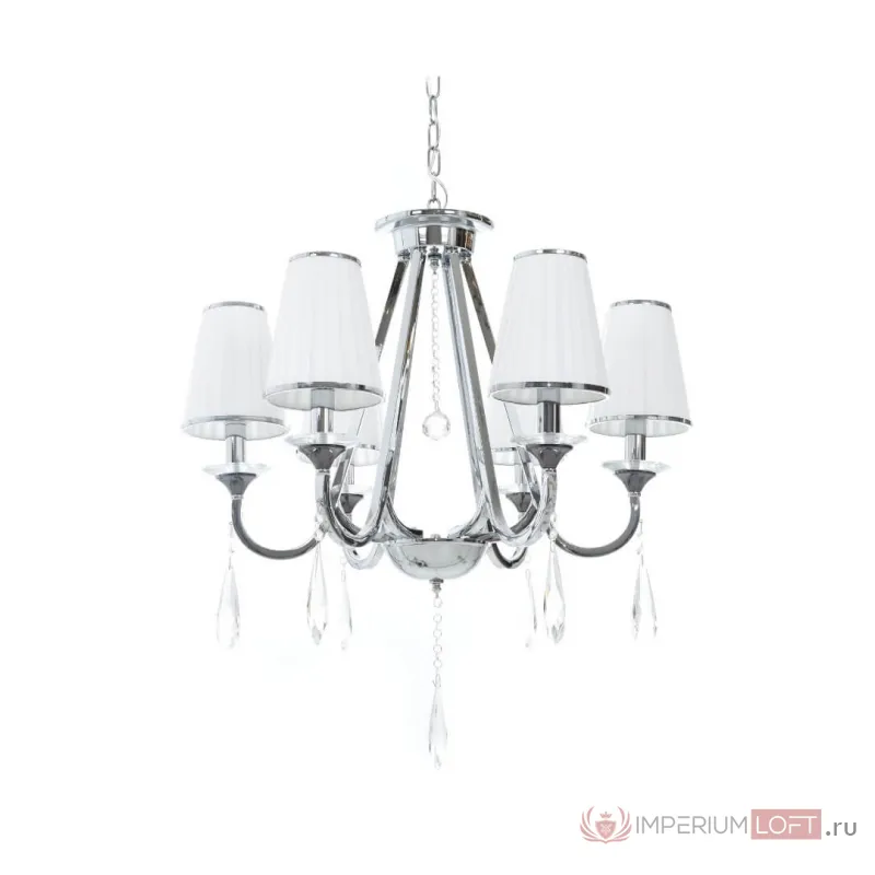 Хрустальная подвесная люстра Lumina Deco Milesia LDP 8926-6 WT+CHR от ImperiumLoft