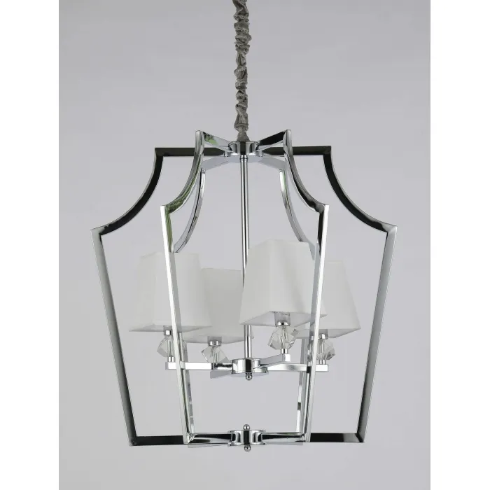 Подвесная люстра Lumina Deco Montero LDP 1249-4 CHR+WT от ImperiumLoft