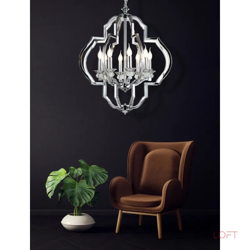 Подвесная люстра Lumina Deco Cesaro LDP 17078-8 CHR Подвесная люстра Lumina Deco Cesaro LDP 17078-8 CHR