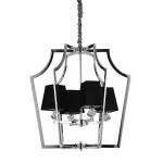 Подвесная люстра Lumina Deco Montero LDP 1249-4 CHR+BK от ImperiumLoft
