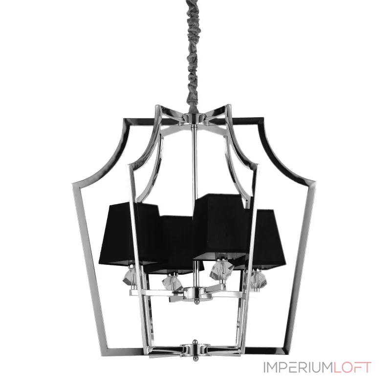 Подвесная люстра Lumina Deco Montero LDP 1249-4 CHR+BK