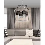 Подвесная люстра Lumina Deco Montero LDP 1249-4 CHR+BK от ImperiumLoft