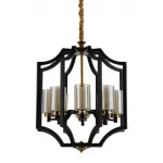 Подвесная люстра Lumina Deco Vigatto LDP 1224-8 BK+MD от ImperiumLoft
