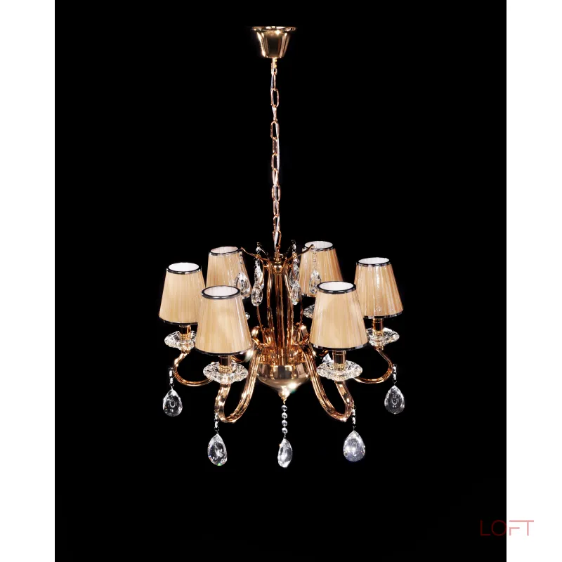 Подвесная люстра Lumina Deco Finezzia LDP 9267-6 GD