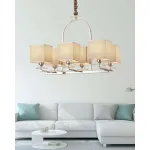 Хрустальная подвесная люстра Lumina Deco Liniano LDP 17100-6 CHR от ImperiumLoft