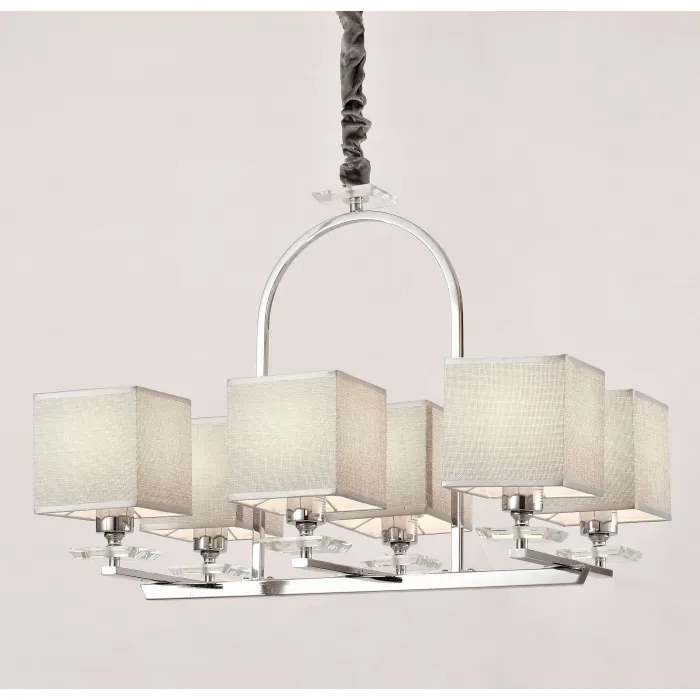 Хрустальная подвесная люстра Lumina Deco Liniano LDP 17100-6 CHR от ImperiumLoft