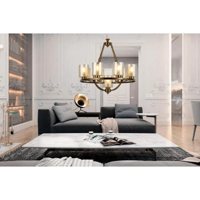 Подвесная люстра Lumina Deco Santini LDP 1220-9 MD от ImperiumLoft