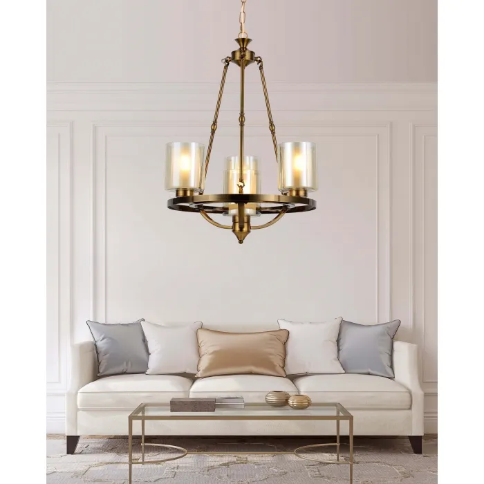 Подвесная люстра Lumina Deco Santini LDP 1220-4 MD от ImperiumLoft