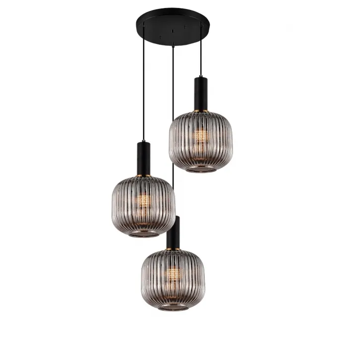 Подвесной светильник Lumina Deco Gato LDP 1217-3 GY+BK от ImperiumLoft