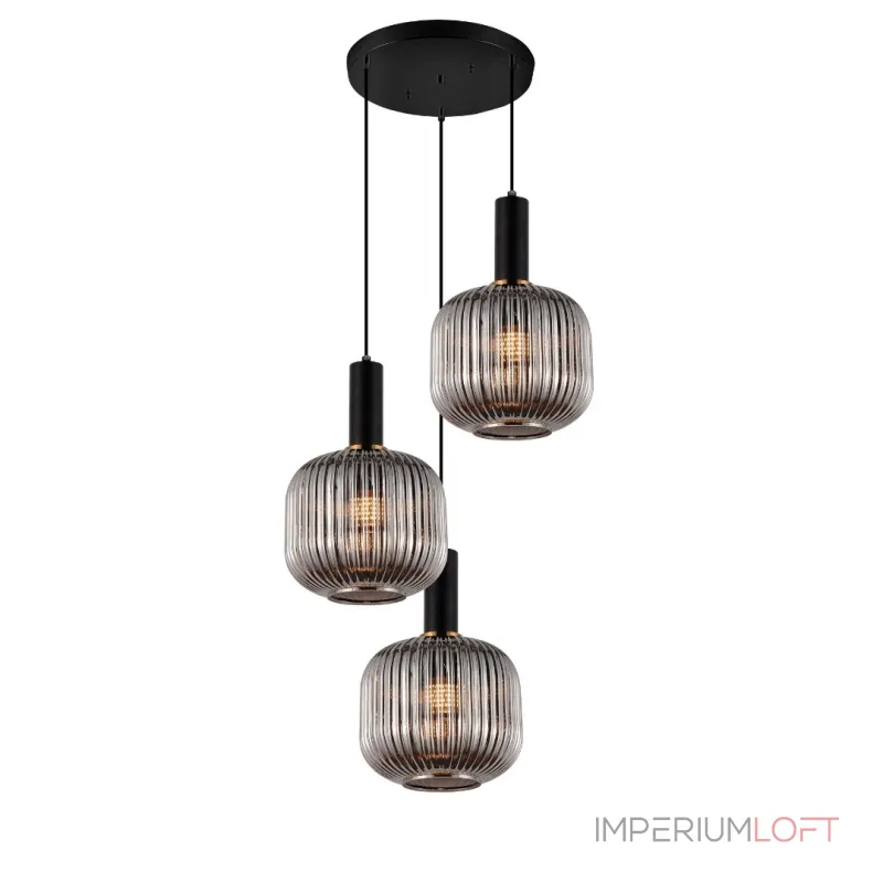 Подвесной светильник Lumina Deco Gato LDP 1217-3 GY+BK Подвесной светильник Lumina Deco Gato LDP 1217-3 GY+BK