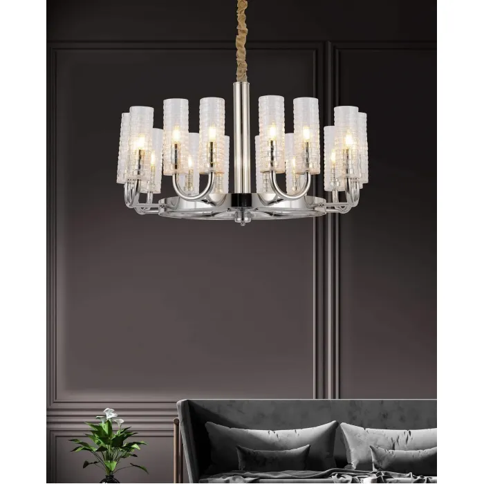 Подвесная люстра Lumina Deco Donatti LDP 8011-16 CHR от ImperiumLoft