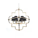 Подвесная люстра Lumina Deco Baltimore LDP 8020-6 GD+BK