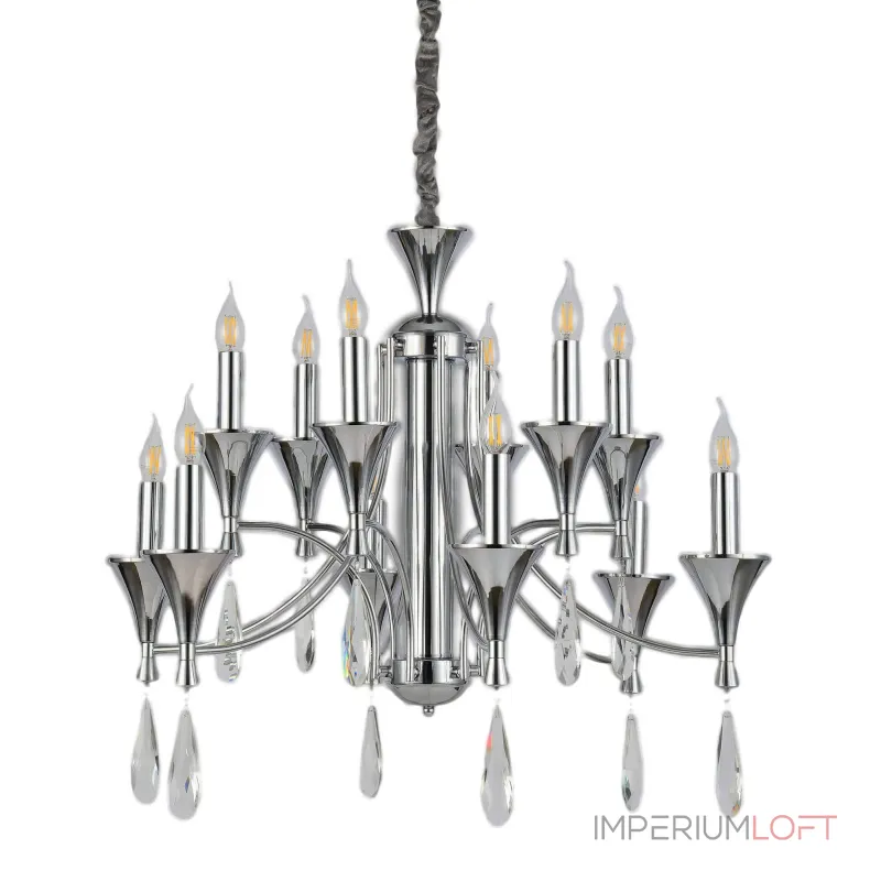 Подвесная люстра Lumina Deco Libero LDP 1230-12 CHR