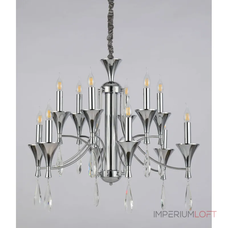 Подвесная люстра Lumina Deco Libero LDP 1230-12 CHR