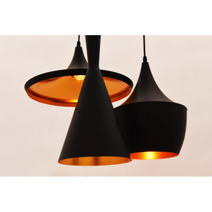 Подвесной светильник Lumina Deco Foggi LDP 7712-3 BK от ImperiumLoft