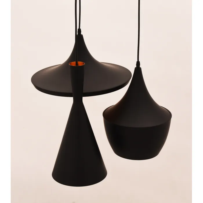 Подвесной светильник Lumina Deco Foggi LDP 7712-3 BK от ImperiumLoft