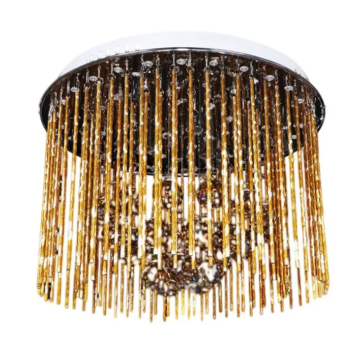 Хрустальная потолочная люстра Lumina Deco Soft Line LDC 7102-450 GD от ImperiumLoft