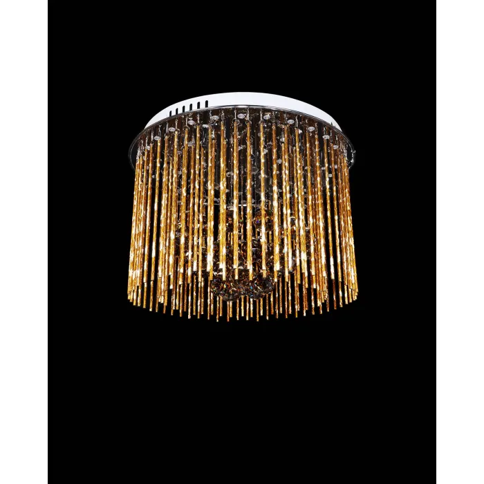 Хрустальная потолочная люстра Lumina Deco Soft Line LDC 7102-450 GD от ImperiumLoft