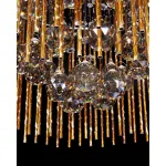 Хрустальная потолочная люстра Lumina Deco Soft Line LDC 7102-450 GD от ImperiumLoft