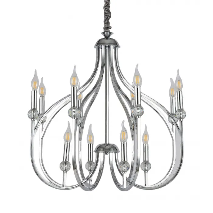 Подвесная люстра Lumina Deco Archetype LDP 1250-12 CHR от ImperiumLoft