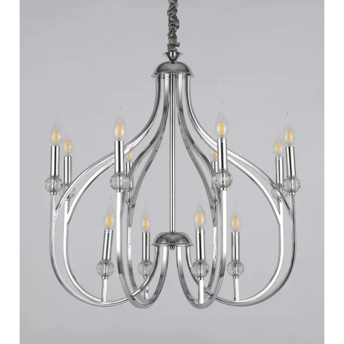 Подвесная люстра Lumina Deco Archetype LDP 1250-12 CHR от ImperiumLoft