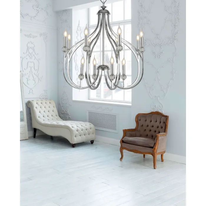 Подвесная люстра Lumina Deco Archetype LDP 1250-12 CHR от ImperiumLoft