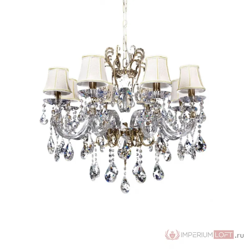 Хрустальная подвесная люстра Lumina Deco Bianca LDP 66251-8 от ImperiumLoft