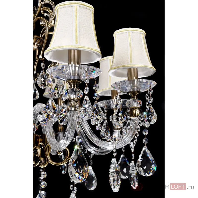 Хрустальная подвесная люстра Lumina Deco Bianca LDP 66251-8 от ImperiumLoft