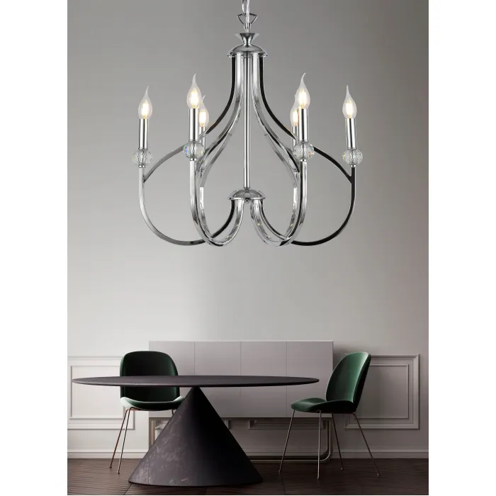 Подвесная люстра Lumina Deco Archetype LDP 1250-6 CHR от ImperiumLoft