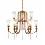 Подвесная люстра Lumina Deco Rionella LDP 8041-6+3 S.GD