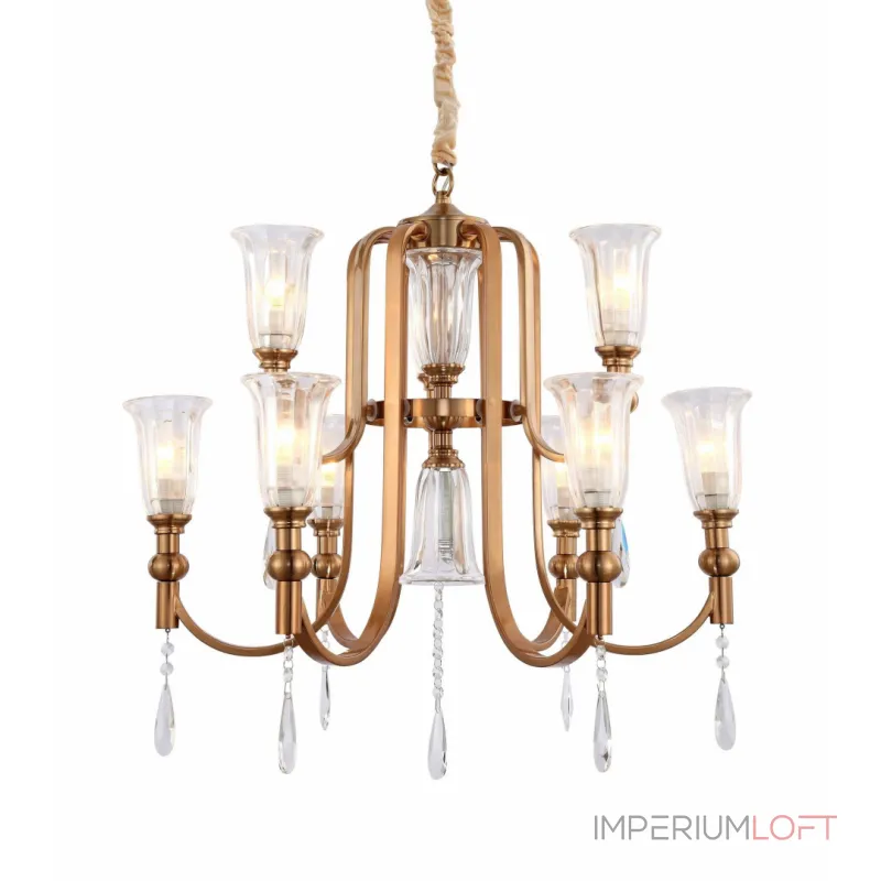 Подвесная люстра Lumina Deco Rionella LDP 8041-6+3 S.GD Подвесная люстра Lumina Deco Rionella LDP 8041-6+3 S.GD