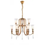 Подвесная люстра Lumina Deco Rionella LDP 8041-6+3 S.GD